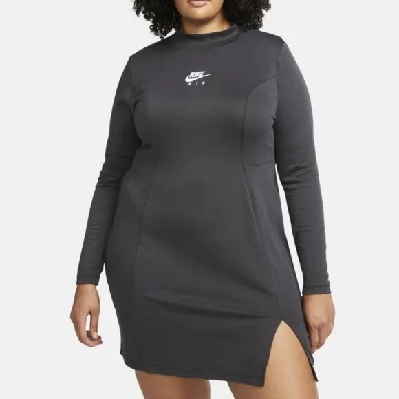 Ladies Dresses Black Long Sleeve Nike Dress Nike Women's